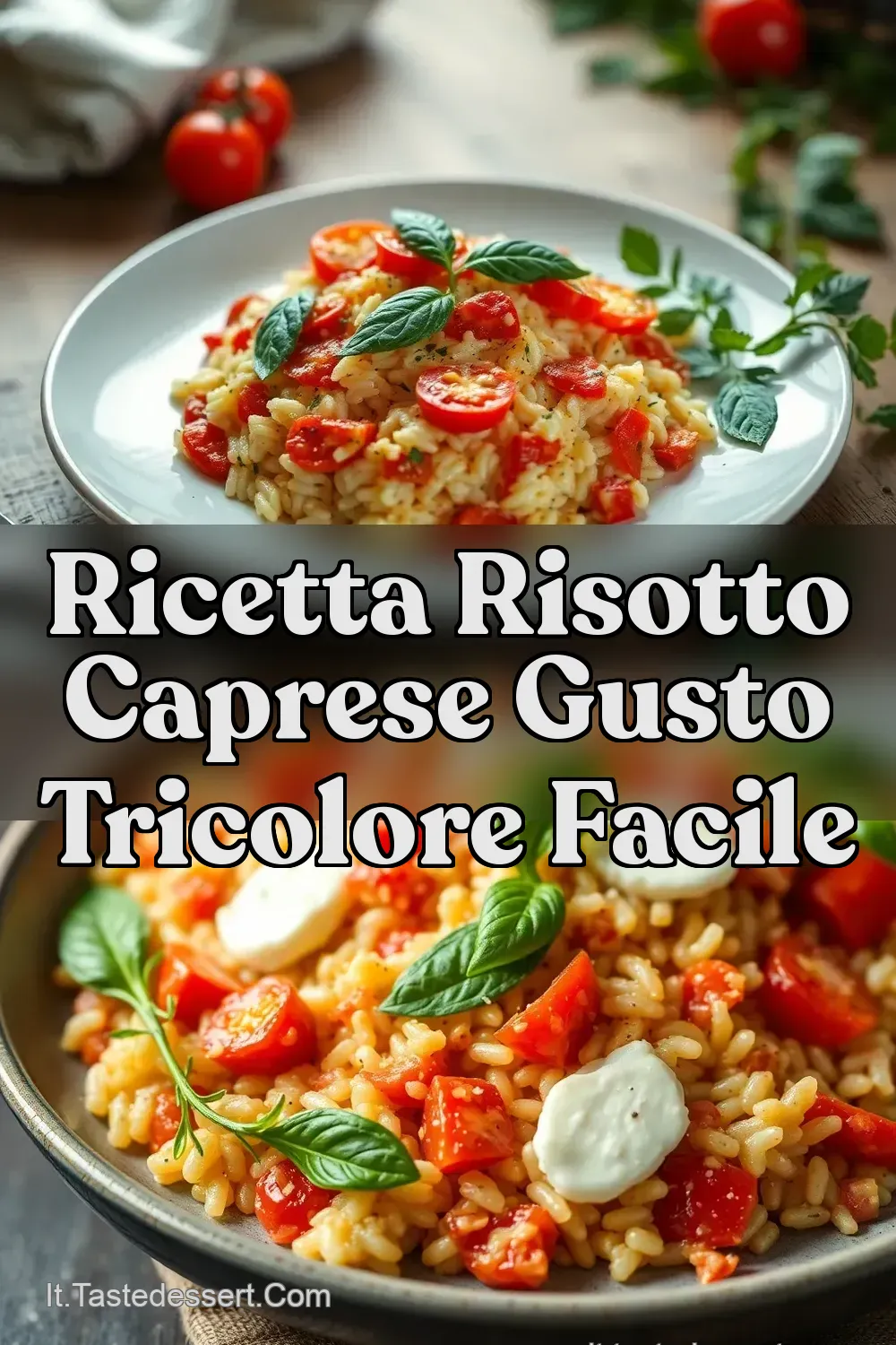 Risotto Caprese Tricolore Un Abbraccio Italiano