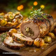 Men&ugrave; di Natale: Arrosto di Vitello Ripieno con Castagne Gourmet
