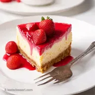 Cheesecake alle Fragole fredda senza La Ricetta Facile