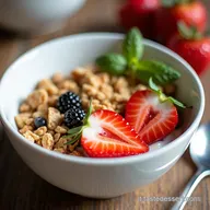 Colazione Fit Coppa Yogurt Greco e Granola Proteica Veloce