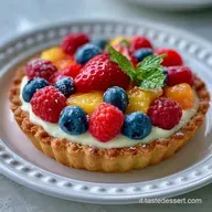 Crostata Di Frutta Fresca Con Crema