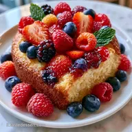 Torta Soffice alla Frutta Fresca