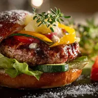 Hamburger allitaliana Ricetta gourmet succosa e saporita