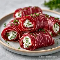 Involtini Bresaola Caprino con Erba Cipollina