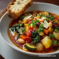 Minestrone di Verdure Ricetta Tradizionale per 4 Persone