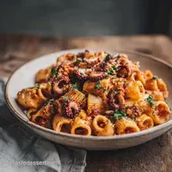 Pasta al sugo di polpo per 4 persone: Ricetta con polpo tenero