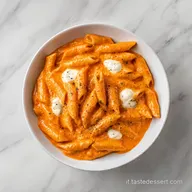 Pasta Alla Crema Di Peperoni con Ricotta