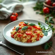 Risotto Caprese Tricolore Un Abbraccio Italiano