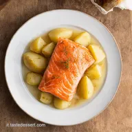 Salmone al Forno con le Patate Ricetta Facile e Saporita