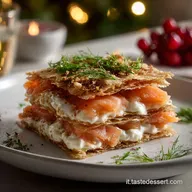 Antipasto di Natale sfizioso al salmone