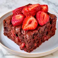 Torta Cioccolato Fragole Intensa e Soffice