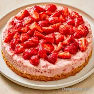 Torta Gelato Alle Fragole Cremosa