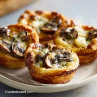 Ricetta Tortine di Patate e Funghi per 4
