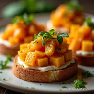 La zucca preparata cos favolosa Vellutata Top Crostini