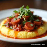 Verza Ricette Stufata con Salsiccia e Polenta Cremosa