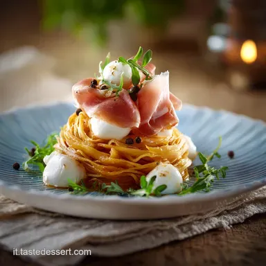 Albero di sfoglia con mozzarelline e prosciutto: lantipasto scenografico Scheda ricetta