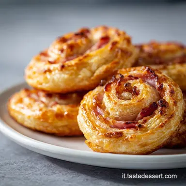 Antipasto con Pasta Sfoglia e Prosciutto - Make-Ahead Party Appetizer Scheda ricetta