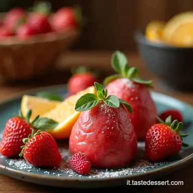 Bombom de Morango na Travessa Un Sogno di Fragole Scheda ricetta