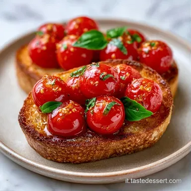 Bruschette Pomodoro Basilico in 15 Min Scheda ricetta