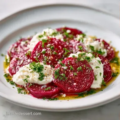 Carpaccio Barbabietola e Caprino per 4 Scheda ricetta