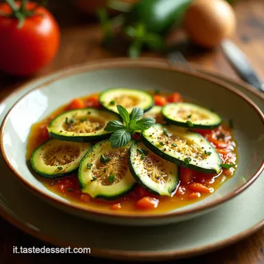 Carpaccio di Zucchine Freschezza Estiva in Tavola Scheda ricetta