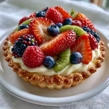 Facile Crostata di Frutta per 8 Persone Scheda ricetta
