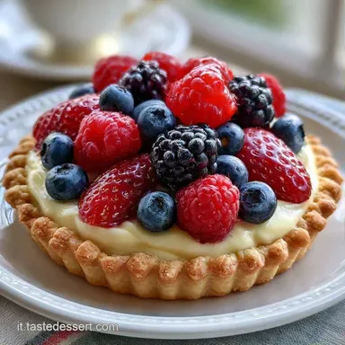 Crostata Di Frutta Veloce E Golosa per 8 Scheda ricetta