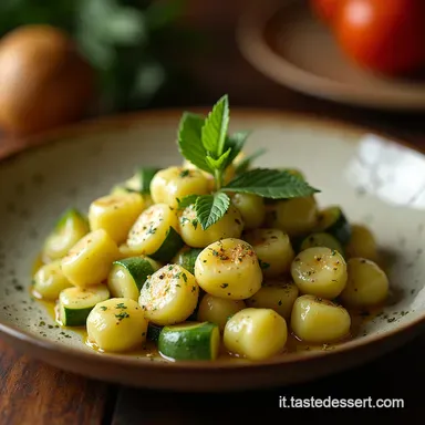 Ricetta Gnocchi di Zucchine Veloci Leggeri con Menta e Limone Scheda ricetta