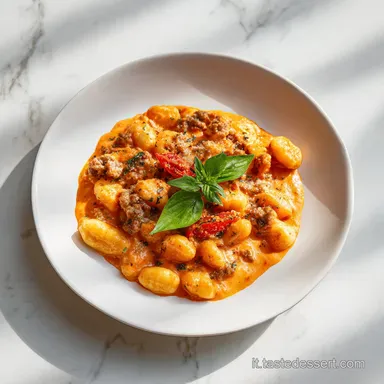 Gnocchi Salsiccia e Stracchino in 20 Minuti per 4 Persone Scheda ricetta