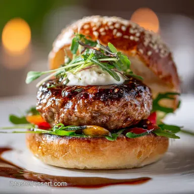 Hamburger allitaliana Ricetta gourmet succosa e saporita Scheda ricetta