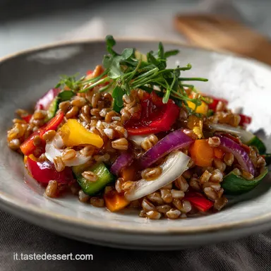 Ricetta Insalata di Farro con Verdure: Fresca e Veloce Scheda ricetta