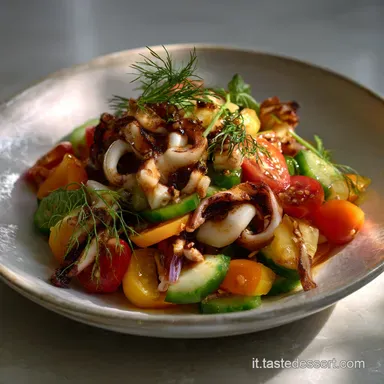 Insalata Di Totani E Verdure Piatto Fresca E Leggera Scheda ricetta