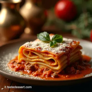 Lasagne al Rag&ugrave; Bianco Ricette per il Pranzo di Natale Eleganti Scheda ricetta