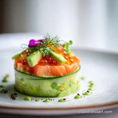 Mousse di Avocado Salmone Antipasto per 4