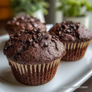 Muffin al Cioccolato Morbidi per 12 Scheda ricetta