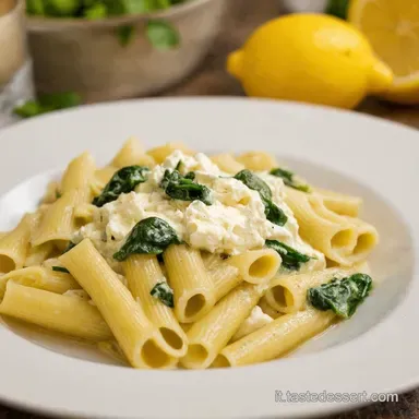 Pasta al Limone Ricotta e Spinaci La Ricetta Facile da Mamma Scheda ricetta