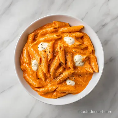 Pasta Alla Crema Di Peperoni con Ricotta