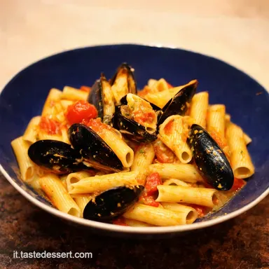 Pasta Cozze e Pomodorini Ricetta Facile e Profumata Scheda ricetta