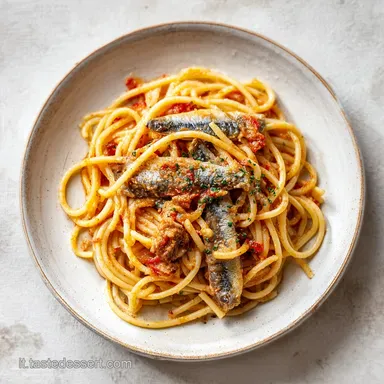 Pasta Con Le Sarde Siciliana per 4 Porzioni Scheda ricetta