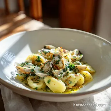 Pasta Patate e Vongole per 4 Persone Scheda ricetta