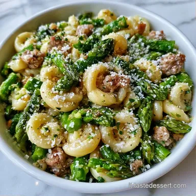 Primo Piatto Asparagi E Carne con Pecorino Scheda ricetta