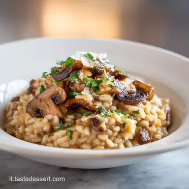 Risotto ai Funghi Porcini Cremoso per 4 Porzioni Scheda ricetta