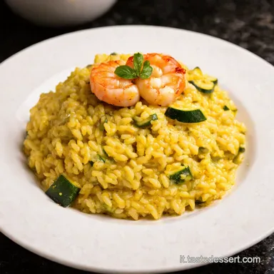 Risotto Gamberoni e Zucchine UnEsplosione di Sapori Scheda ricetta