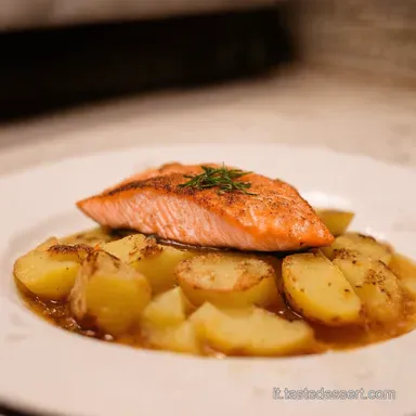 Salmone al Forno con Patate La Ricetta Facile di Nonna Scheda ricetta
