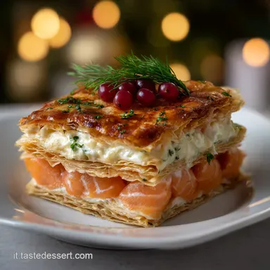 Antipasto di Natale sfizioso al salmone Scheda ricetta
