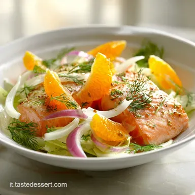 Insalata Salmone Finocchi Arance in 10 Minuti Scheda ricetta