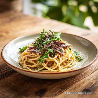 Spaghetti alle Acciughe in 15 Minuti Scheda ricetta