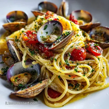 Spaghetti alle Vongole Ricetta Tradizionale in Padella Scheda ricetta