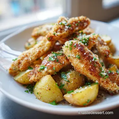 Straccetti Pollo e Patate Croccanti al Forno (40 Min) Scheda ricetta