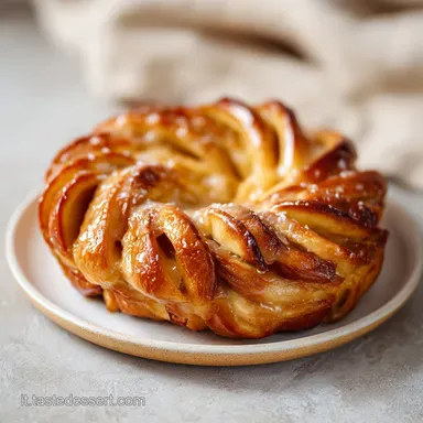 Treccia Dolce Crema e Mele per 8 Scheda ricetta